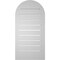 Ekena Millwork Round Top Surface Mount PVC Gable Vent: Functional, w/ 2"W x 1-1/2"P Brickmould Frame, 16"W x 32"H GVPRT16X3202SF - alternate 4